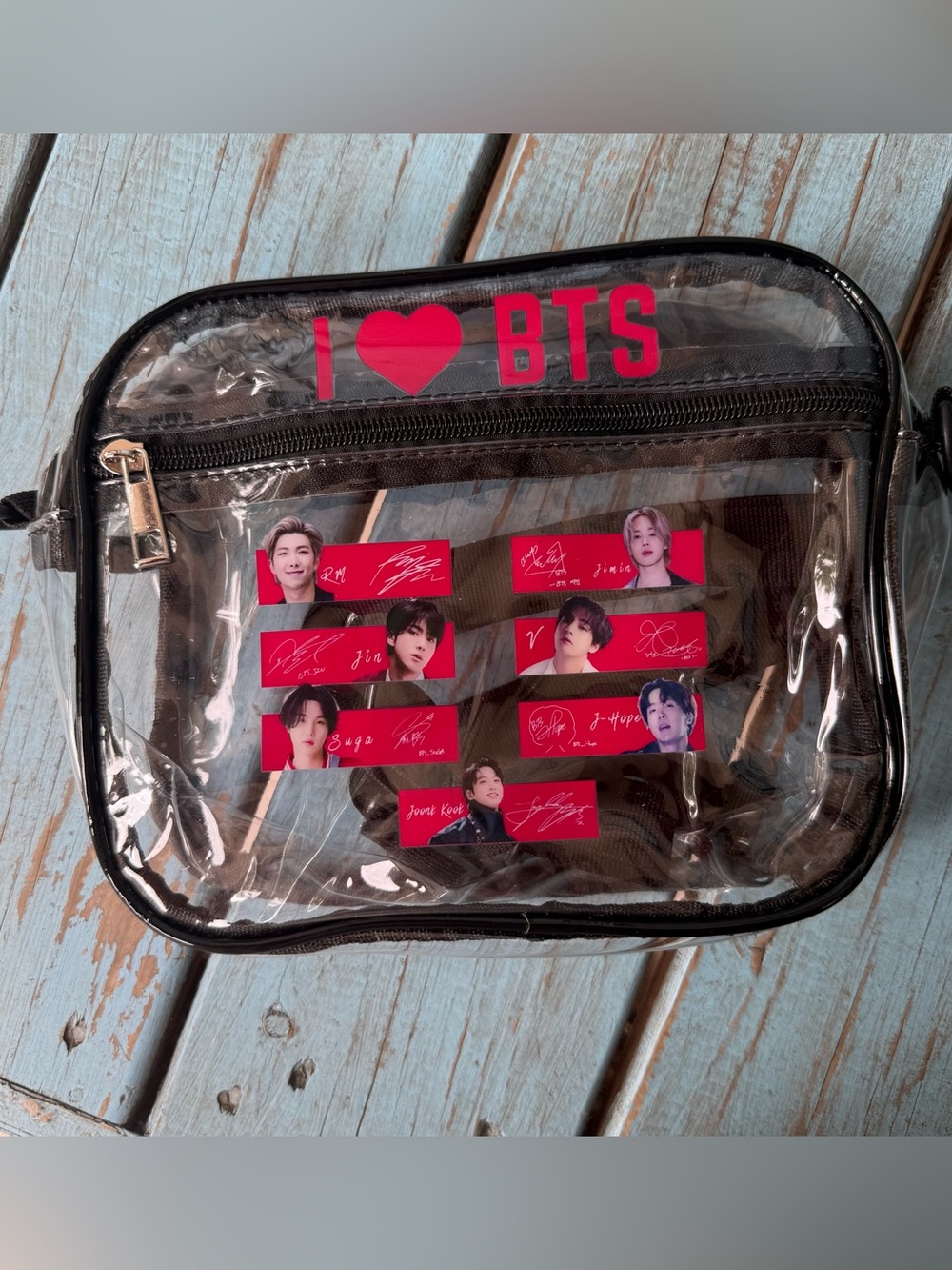 BTS CLEAR CROSSBODY BAG